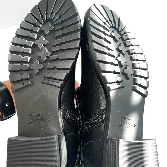 Fergie Black Studded Buckle Moto Boots | Women’s Size M - Picture 3 of 5